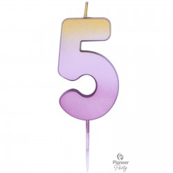 Κερί Νούμερο 5 Rose Gold Ombre